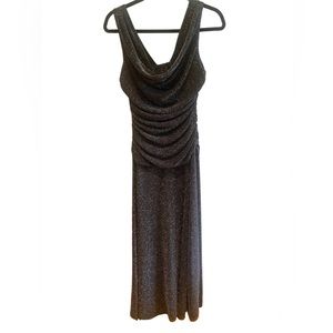 Night Way  Collection Formal Sparkly Gunmetal Dress